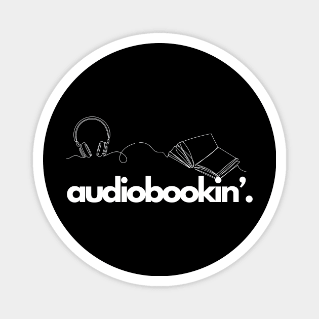 Audiobookin' Period - Graphics - White Magnet by AUDIOBOOKIN’